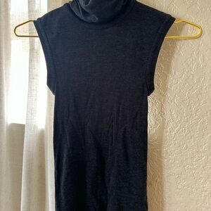 Brunello Cucinelli Charcoal Gray Knit Top